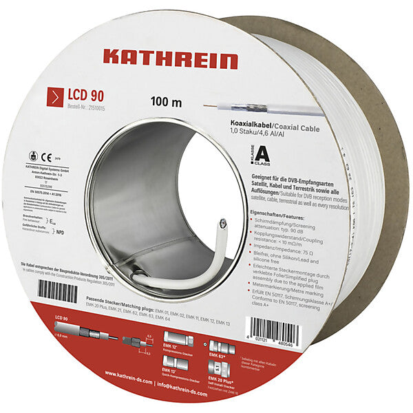 KATHREIN Koaxialkabel 90 dB, A LCD 90/100m Eca